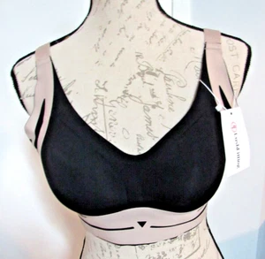 BEAUTIFUL COMFORTABLE NO-WIRE BRA IN SIZE 3XL - COLOR BLACK W/BEIGE ACCENT'S - Picture 1 of 4