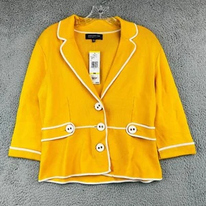 NWT Jones New York Women's Size PM Knitted Blazer Jacket - Picture 1 of 12