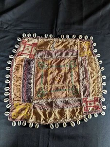 Pieza de arte popular textil tribal vintage Banjara Gala, India - Imagen 1 de 10