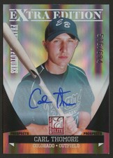 2011 DONRUSS ELITE EXTRA EDITION FRANCHISE FUTURES SIGNATURES CARL THOMORE AUTO