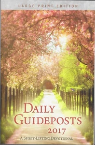 NEW Daily Guideposts 2017 Large Print Edition Spirit Lifting Devotional PB Book - Imagen 1 de 2