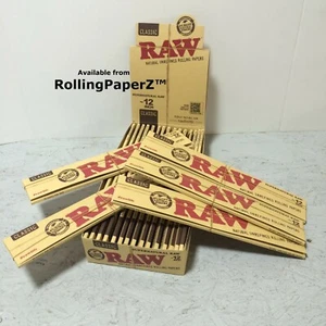 FIVE PACKS of RAW Classic Supernatural Rolling Papers 12 Inch 20 Leaves Per Pack - Picture 1 of 3