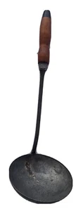 Kitchen Utensil Ladle Serving Spoon Brown/ Black Handle VINTAGE!  aug22 - Picture 1 of 7