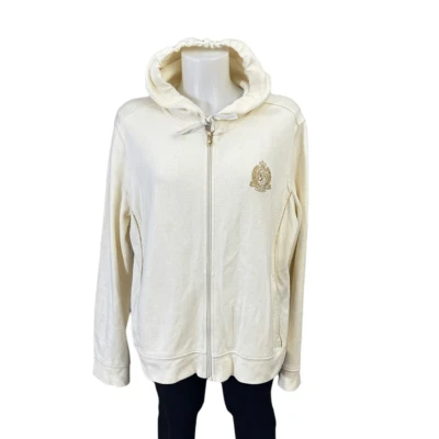 Suéter Ralph Lauren Active Acanalado Tejido Cremallera Completa Sudadera con Capucha Bolsillos Laterales Talla XL Foto 1 de 4