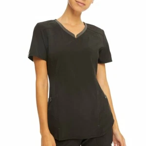 Scrubstar Women’s Active V-Neck 2 Pocket Stretch Medical Nurse Scrub Top - Picture 1 of 3