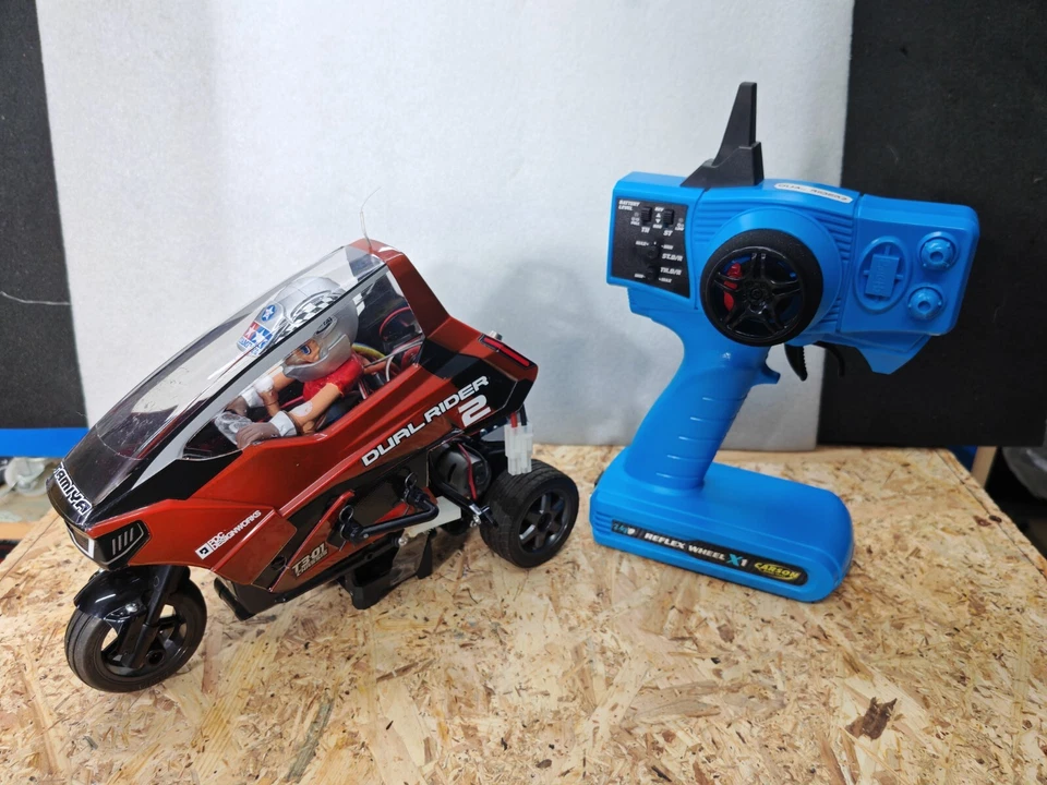 Tamiya 1/8 Star Unit Triple Boy Series No.07 Dual Rider COMPLETO DI TUTTO - Immagine 1 di 3