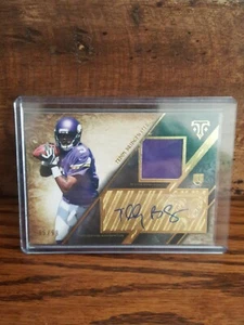 2014 Topps Triple Threads lila/65 #TTRAR-1 Teddy Bridgewater Autogramm Rookie Karte - Bild 1 von 5