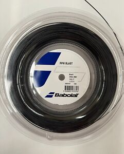 New BabolaT RPM BLAST 125/17 200M Reel Tennis String - Black color