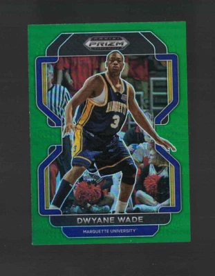 2022 Panini Prizm Draft Picks #16 Green Dwayne Wade Marquette - Imagem 1 de 2