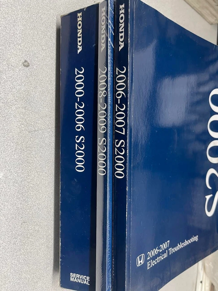 Juego manual de reparación de taller de servicio Honda S2000 2000 2002 2003 2004 2005 2006 con EWD Foto 1 de 4