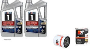 Mobil1 0W20 Full Syn. H/M Engine Oil - 10 Quarts w/K&N HP-1020 Engine Oil Filter - Picture 1 of 1