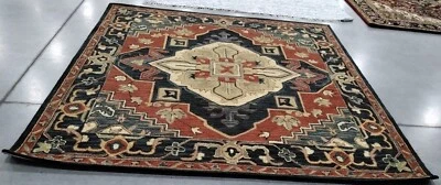 Alfombra roja/azul marino 8' x 8' sq, precio reducido 1172756797 HG920Q-8SQ Foto 1 de 4