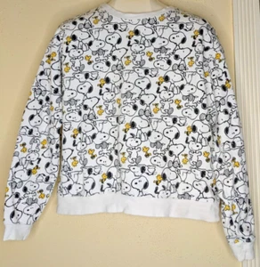 Peanuts Size XL Child Jr Snoopy Woodstock L/S Sweatshirt Sweater Top - Picture 1 of 5