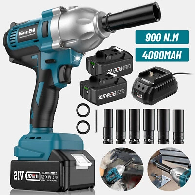 Cordless Impact Wrench 900N.m (665ft-lbs) 1/2" Brushless Electric Impact Gun - Image 1 of 4