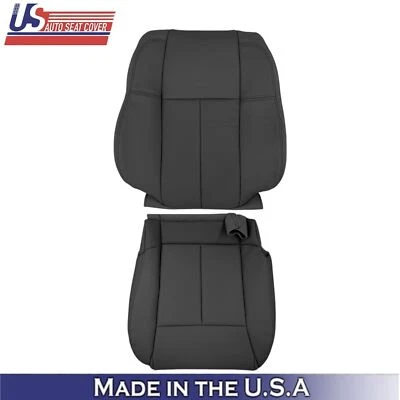 Cubiertas de asiento del lado del conductor de cuero negras para Infiniti M45 M35 2006-2010 sedán Foto 1 de 4