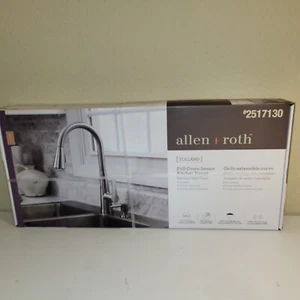 Allen + Roth Tolland Stainless Steel 1-Handle Deck-mount Kitchen Faucet - Foto 1 di 9
