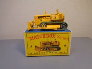 MATCHBOX LESNEY n.18C BULLDOZER BRUCO VINTAGE OTTIMO STATO IN SCATOLA - Foto 1 di 9