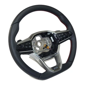 FR Lenkrad Multifunktion Seat Ateca Leon KL Tarraco Schaltwippen Leder gelocht - Picture 1 of 8