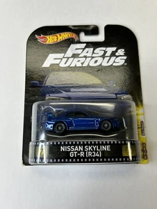 Hot Wheels Retro Entertainment FAST & FURIOUS NISSAN SKYLINE GT-R R34 1:64 - Picture 1 of 3