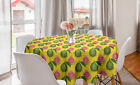 Ambesonne Tropical Holiday Round Tablecloth Table Cover For Dining Room Kitchen