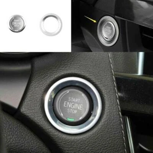 Aluminum Silver One-Click Startup Frame Cover Trim 2PCS For Cadillac CT5 2020-24 - Picture 1 of 7