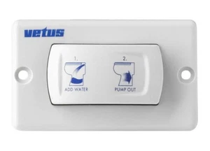 Vetus SET0212 Bedienschalterfeld für Elektro WC Toilette Typ WCPS & SMTO2S - Bild 1 von 2