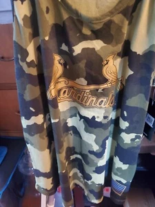 Women's New Era -MLB- STL. CARDINALS -Armed Forces Day Camo Racerback Med Tank - Picture 1 of 5