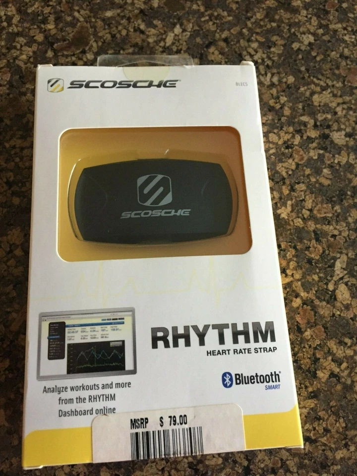 Correa de frecuencia cardíaca Scosche Rhythm NEGRA (TOTALMENTE NUEVA) Foto 1 de 1