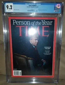 Time Magazine CGC Grade Person of the Year President Donald Trump Newstand Issue - Picture 1 of 4