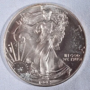 1992 $1 American Silver Eagle 1 oz .999 Bullion Coin - Picture 1 of 2