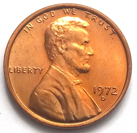 1972-D DDO Memorial Cent Error Coin 1c Double Die 055 Cover