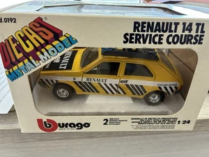 Renault 14 Servizio Corse Tour De France Burago Bburago 1/24 1/25 - Imagen 1 de 3