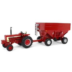 Tractor ERTL 1/32 IH Farmall 806 con vagón de gravedad 44435 - Imagen 1 de 6