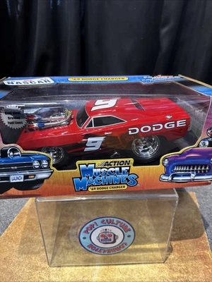 Muscle Machines Nascar #9 Kasey Kahne ‘69 Dodge Charger 1:18 Scale In Box Mint - Image 1 of 4