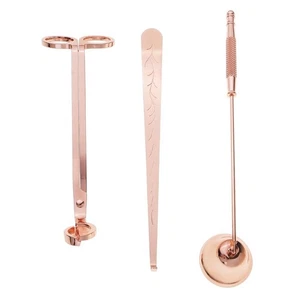 3Pcs Luxury Candle Accessories Set Candle Accessories Set Gold - Picture 1 of 7