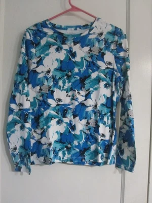 PM Studio Works Petite LS Floral Pullover Top - Image 1 of 4