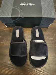 Tempurpedic Geanva Slipper Sandal Slides Soft Black 6M - Picture 1 of 3