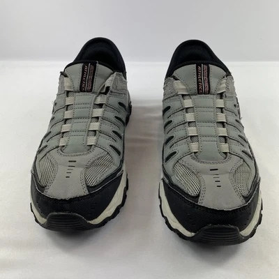 Skechers After Burn Fit Ridgeburn Slip-ins Shoes Mens 8.5 Gray Black S#237563 - Image 1 of 4