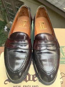 Alden Men's 684 Full Strap Slip On Penny Loafers - Color #8 Shell Cordovan 9.5 C - Picture 1 of 20