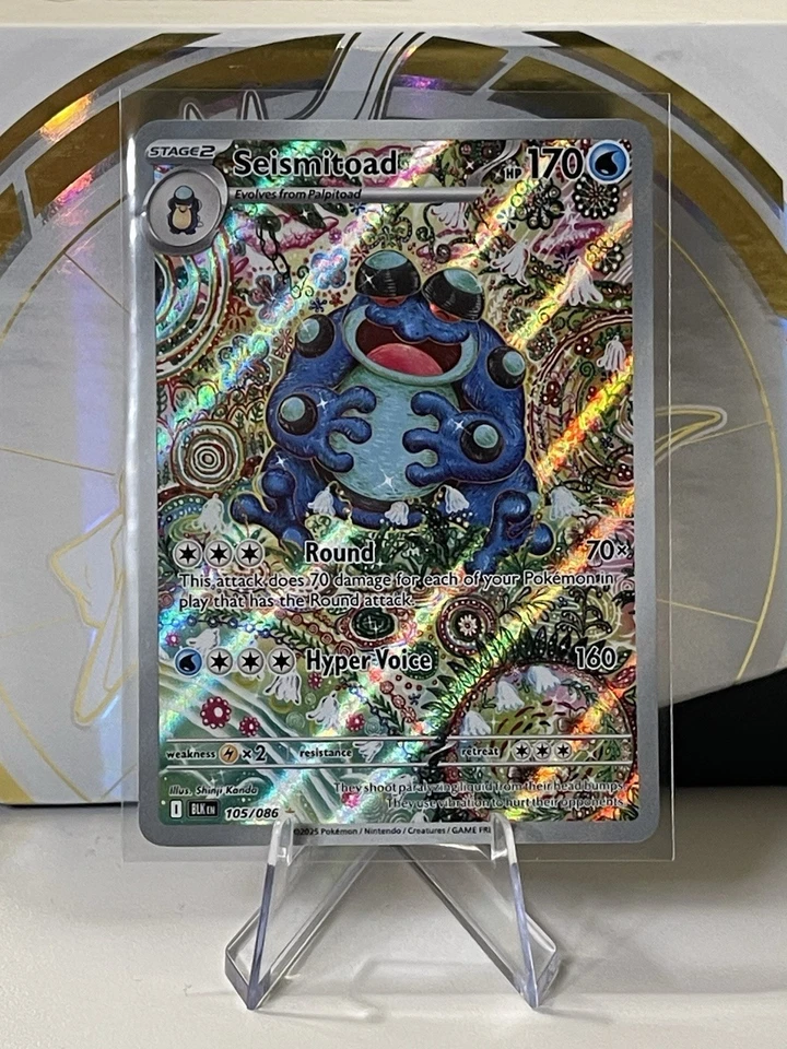 Seismitoad 105/086 Sv: Black Bolt Holo - Image 1 of 2