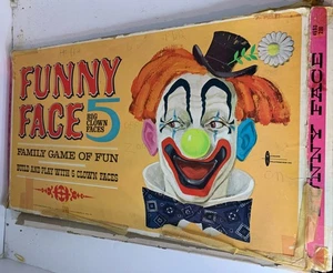 FUNNY FACE Clown Puzzle Board Game Whitman Company 1968 CIRCUS COMPLETE - Picture 1 of 18