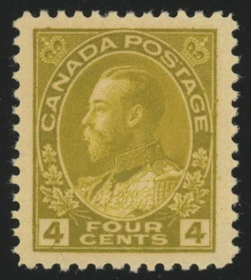 Canada Scott# 110b, XF-Excelente, Márgenes Jumbo, Color Rico, Como Nuevo, LH (57200) Foto 1 de 2