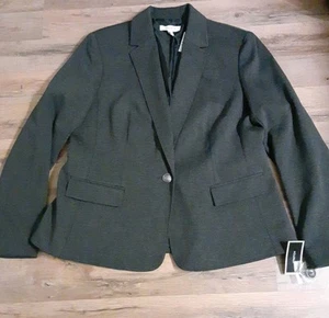 NWT Nine West Gray Blazer - Size Large  - Picture 1 of 5