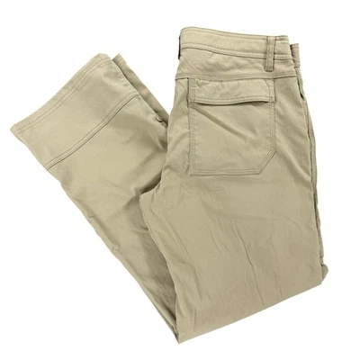 Брюки стрейч Prana Zion мужские 32x30 подпоясанные универсальные бежевые M4ST32116 - Изображение 1 из 4