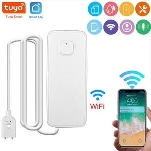 TUYA WIFI Water Leak Overflow Sensor Home Alarm Security Flood Leakage Detector - Picture 1 of 18