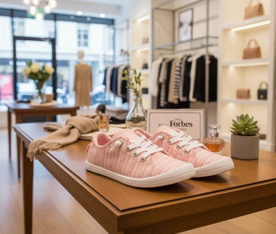 Zapato Deportivo Roxy Girls Bayshore Sin Cordones, Clavel Rosa - Talla 5 Foto 1 de 3