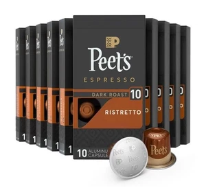 Peet's Coffee, Dark Roast Espresso Capsules - Ristretto Intensity 10, 100 Count - Picture 1 of 1