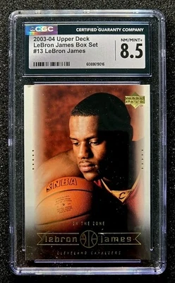 2003 Upper Deck Box Set #13 LeBron James Cavaliers RC Rookie CGC 8.5 NM-MINT+ - Image 1 of 2