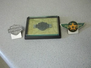 Harley Davidson paperweight and HD clips Harley Davidson motorcycles - Picture 1 of 8