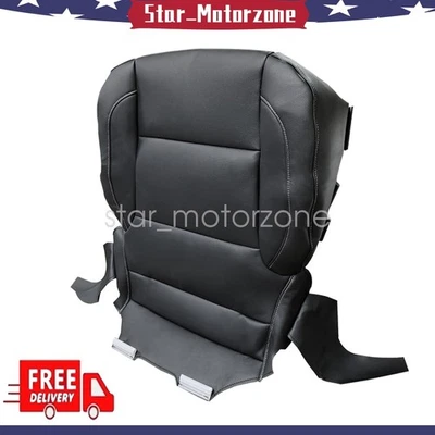 Driver Bottom Unperforated Leather Seat Cover For 2015-2018 Chevrolet Silverado Foto 1 de 4